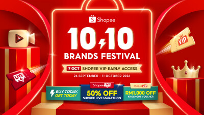 10.10 Brands Festival Returns with Authentic Products Half-Off on Shopee Live